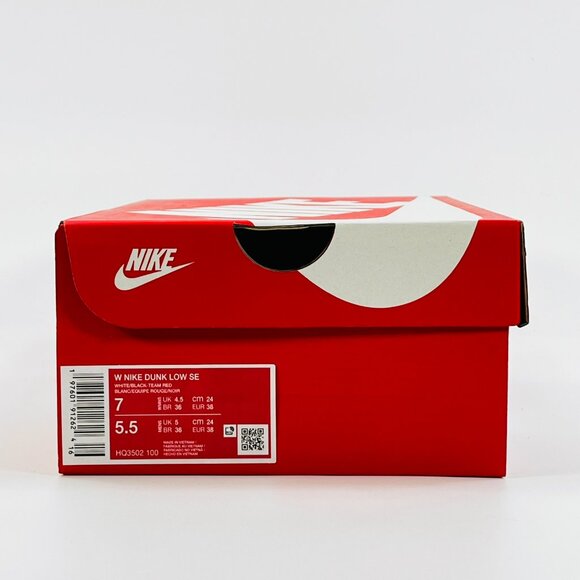 Nike Women's Dunk Low SE 'White Black' HQ3502-100 Multi Size - Picture 8 of 13